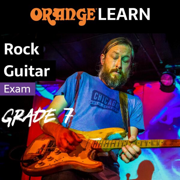 Orange rock guitar grade 7 exam